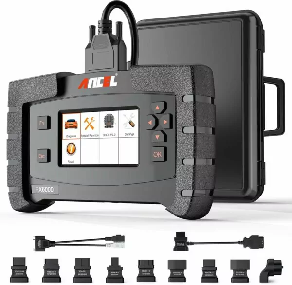 ANCEL FX6000 All System OBD2 Diagnostic Scan Tool with 11 OBD Connectors