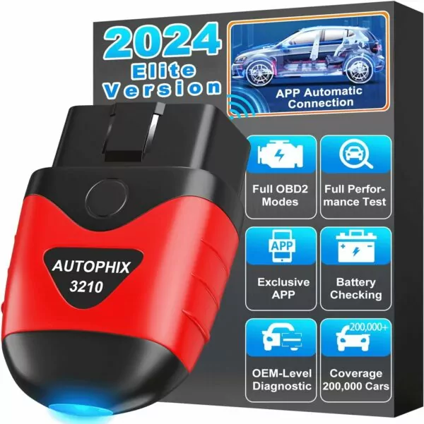 AUTOPHIX 3210 Bluetooth OBD2 Scanner Enhanced Wireless Car Code Readers Auto Scan Tools Diagnostic Scanner with Battery Performance Test Check Engine Light Exclusive APP for iPhone, iPad & Android