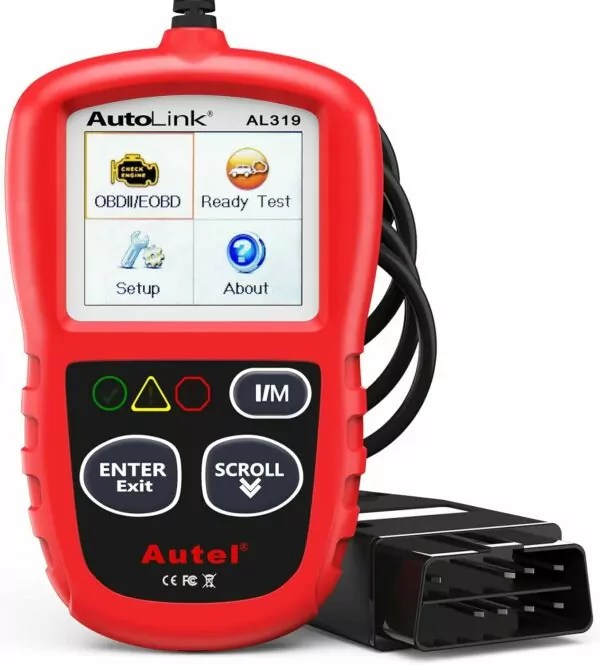 Autel Professional OBD2 Scanner AL319 Code Reader, Enhanced Check and Reset Engine Fault Code, Live Data, Freeze Frame, CAN Car Diagnostic Scan Tools for All OBDII Vehicles After 1996, 2024 Upgraded