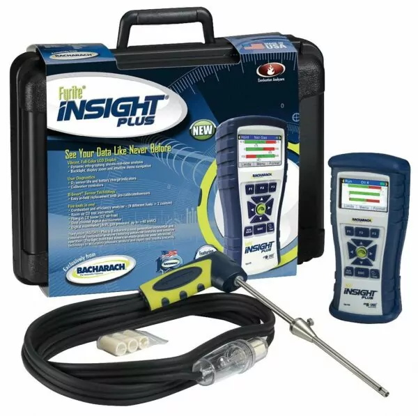 Bacharach Fyrite Insight Plus Combustion Analyzer, Long-Life O2 Sensor