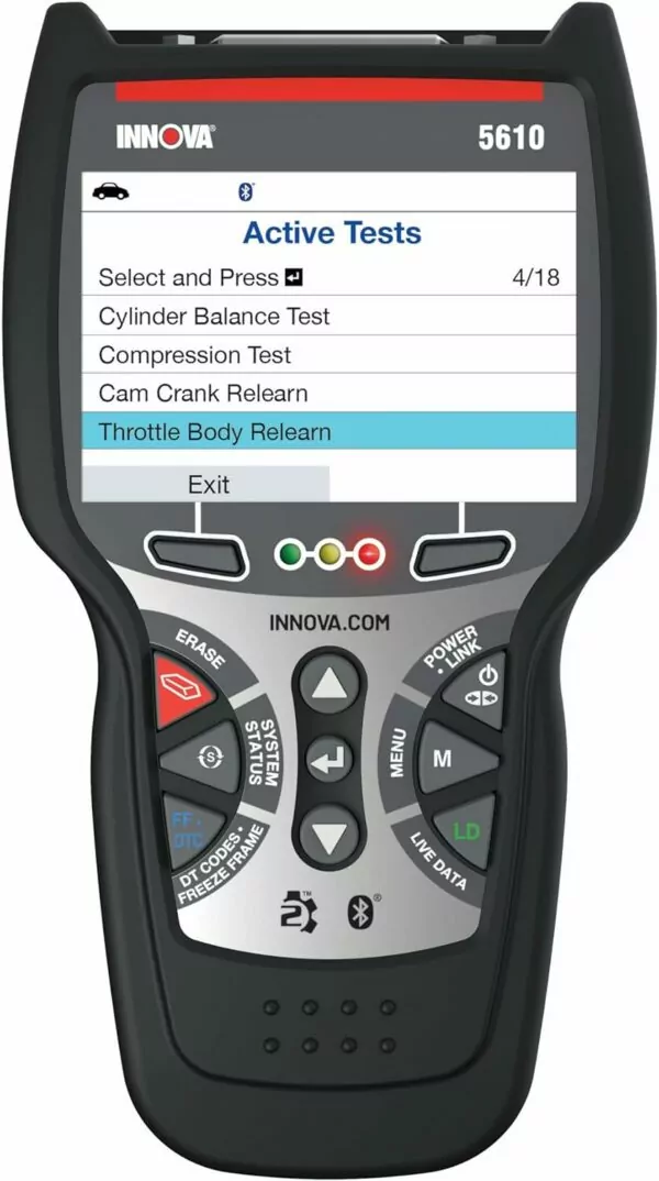 Innova 5610 OBD2 Bidirectional Scan Tool - Understand Your Vehicle, Pinpoint What's Wrong, and Complete Your Repairs with Less Headache. Free Updates. Free US-Based Technical Support.